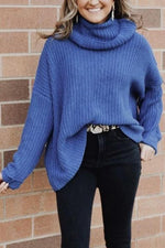 Cowl Neck Loose Sweater