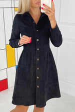 The Hannon Relaxed Corduroy Shirt Dress