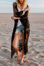 Florcoo Sheer Shawl Beach Swimwear Cover-up