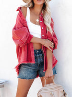 Casual Button Down Long Sleeve Top Jacket