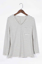 Florcoo Striped Long Sleeve Top