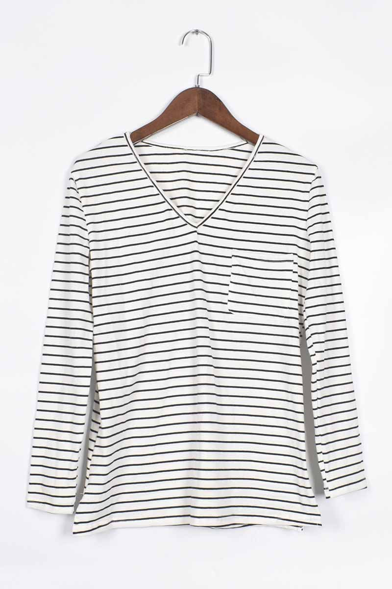 Florcoo Striped Long Sleeve Top