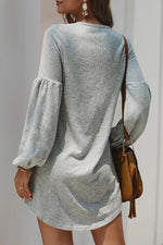 Autumn Knit Sweater Dress Shirt