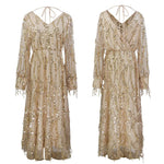 Fringed Sequin Reversible Dress