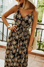 Elegant Spaghetti Strap Loose Sleeveless Maxi Dress