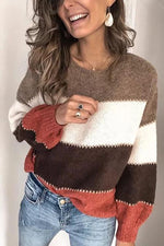 Color Block Loose Sweater