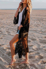 Florcoo Sheer Shawl Beach Swimwear Cover-up