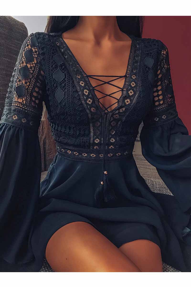 Lace Mini Dress (2 Colors )