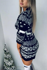 Christmas Knitted Long Sleeve Dress