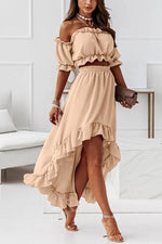 Windmill Off The Shoulder Midi Dress Suit