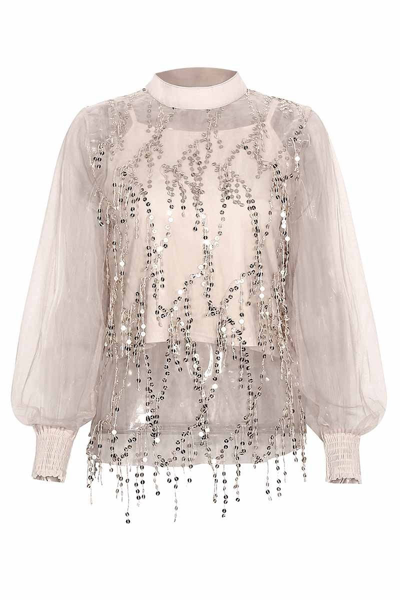 Florcoo Sequin Lace top