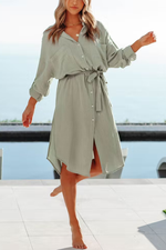 Bodega Bay Cotton Cover-up Shirt Dress