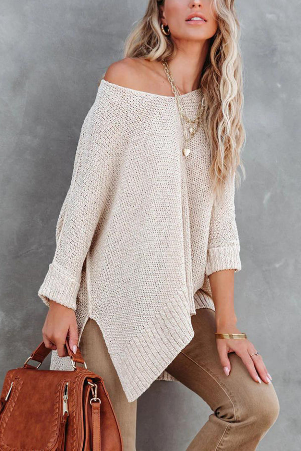 Novakiki All Day Everyday Cozy Relaxed Knit Sweater