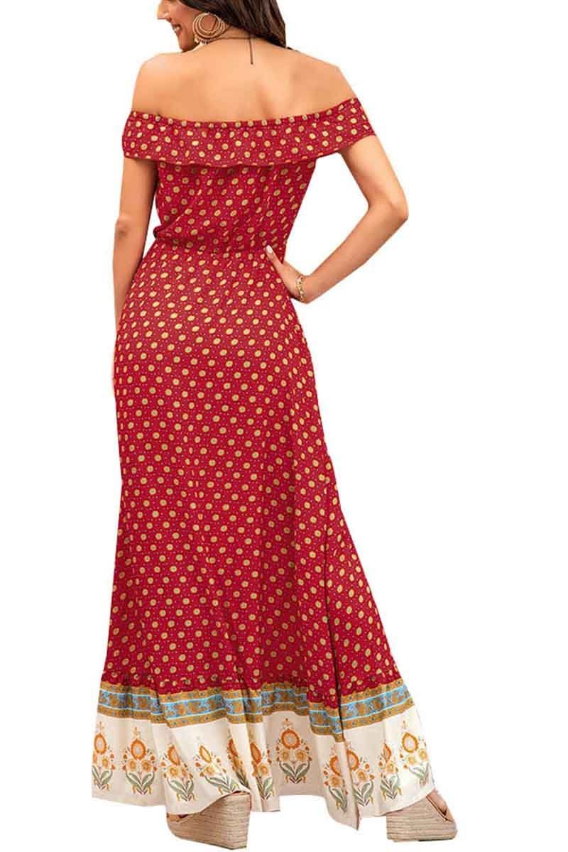 Bohemian Short Sleeve Dress(3 colors)