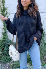 Cowl Neck Loose Sweater