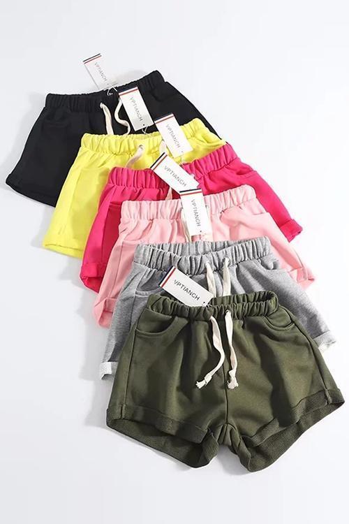 Pockets Drawstring Shorts