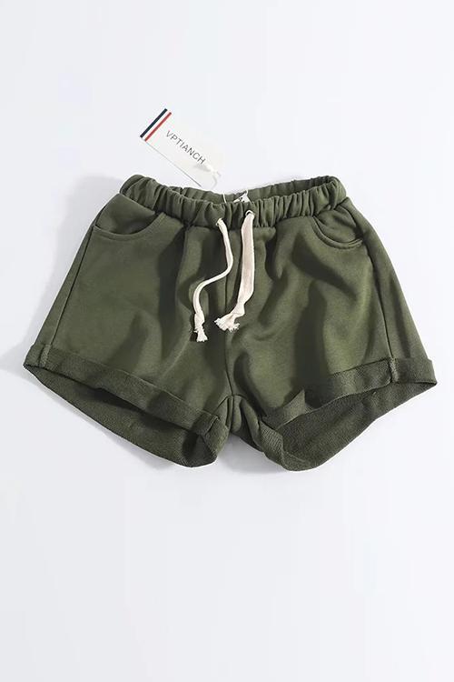 Pockets Drawstring Shorts