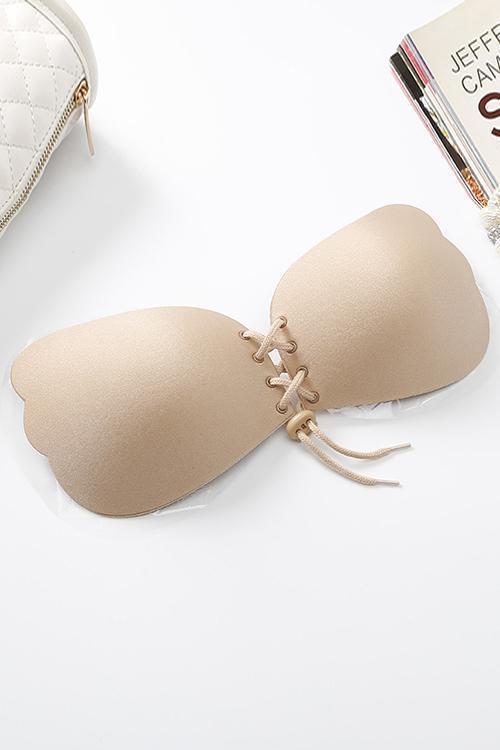 Lace Up Adhesive Bra