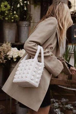 Luxe Pearl Beads Mini Tote