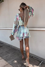 Create Your Dream Life Floral Ruffle Dress