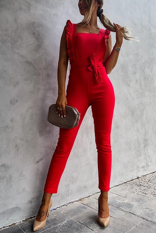 Perfectly Poised Ruffle Jumpsuit