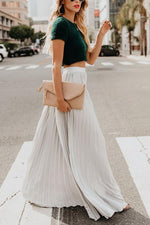 Pleated Maxi Skirts