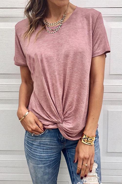 Knot Short Sleeve T Shirt