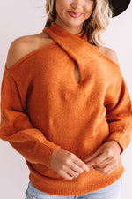 Sweet Embrace Cold Shoulder Sweater