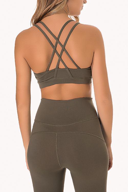 Cross Back Sports Bra