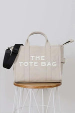 Canvas Crossbody Tote Bag