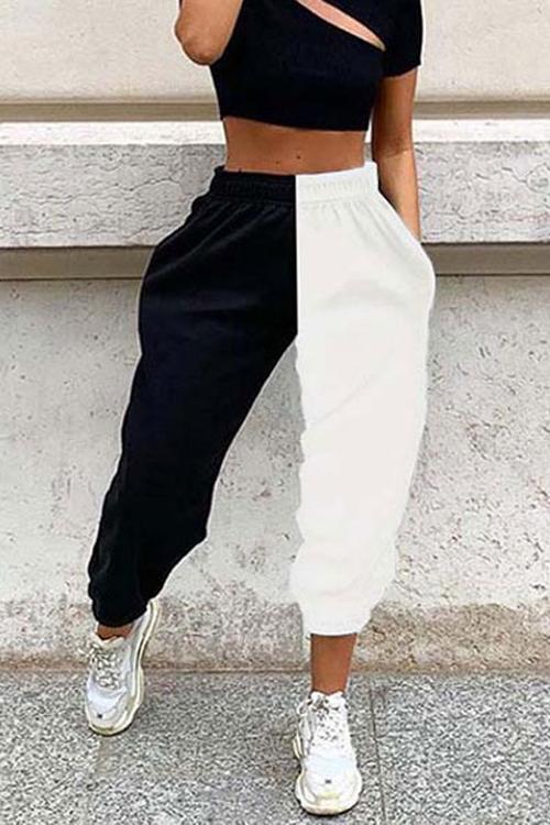 Color Block Pockets Jogger