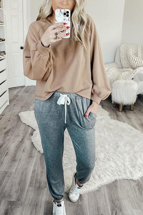 Drawstring Loose Lounge Pants