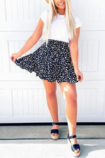 Print Drawstrig Skirts