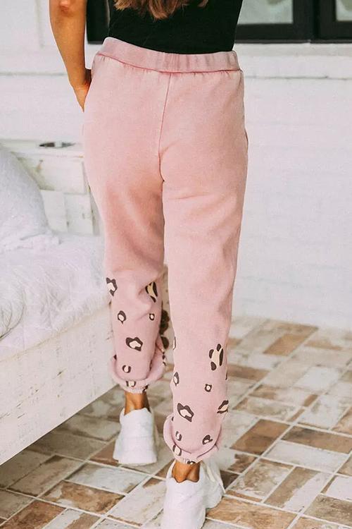 Leopard Drawstring Jogger