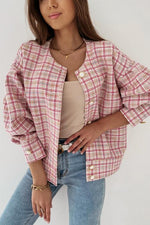 Pearl Button Plaid Jackets