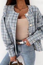 Pearl Button Plaid Jackets