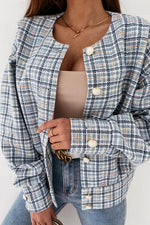 Pearl Button Plaid Jackets