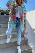 Ombre Knitted Wool Shacket