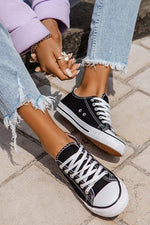 Classical Lace Up Canvas Sneakers