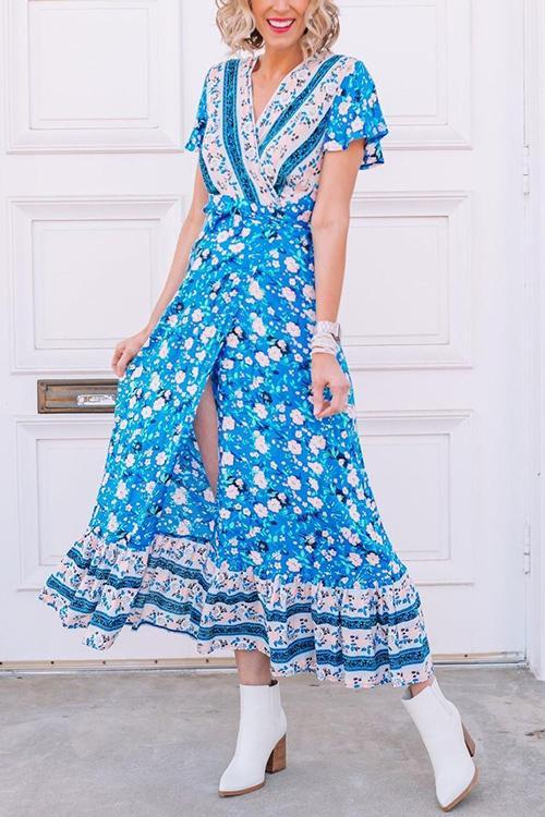 Bohemian Floral Maxi Dress