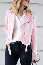 Faux Leather Motorcycle Jacket