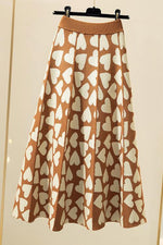 Full Of Love A-Line Knit Midi Skirt