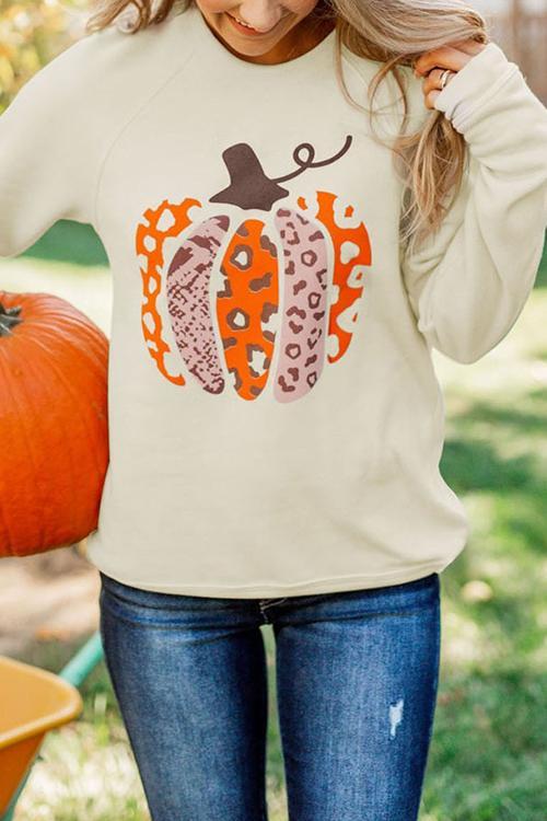 Leopard Pumpkin Sweatshirt