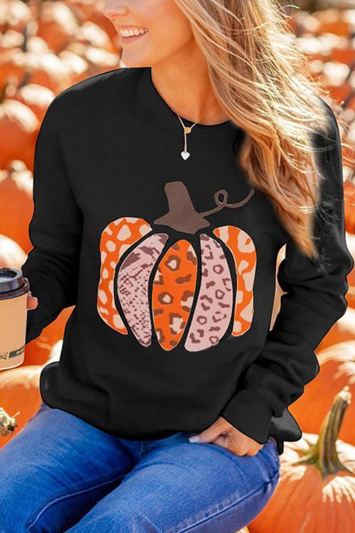 Leopard Pumpkin Sweatshirt