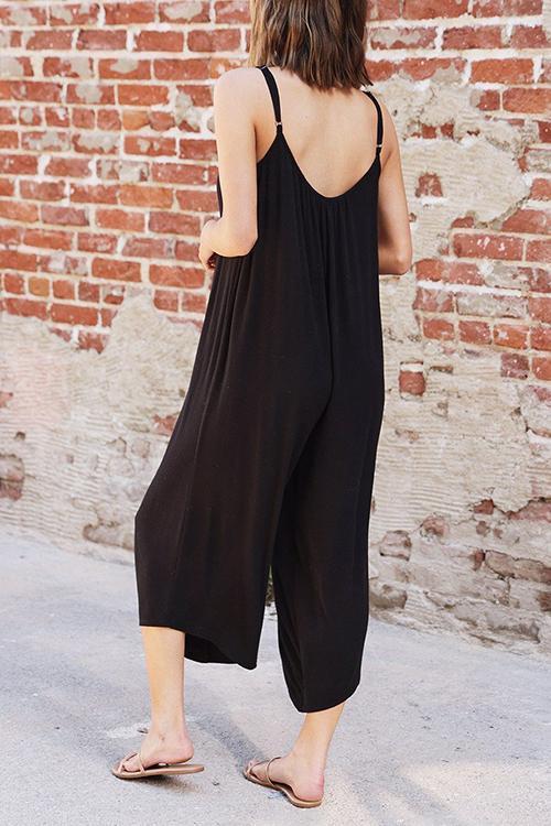 Chill Out Micro Rib Slip Jumpsuit