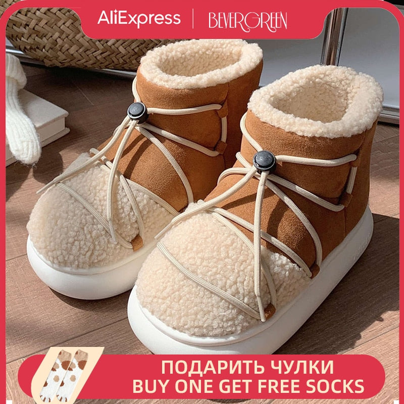 Casual Warm Non-Slip High Top Winter Shoes