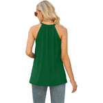 Casual Sleeveless Strap Round Neck Loose Tank Top