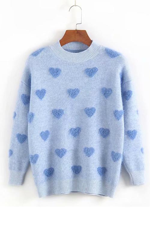 Heart O Neck Loose Sweater