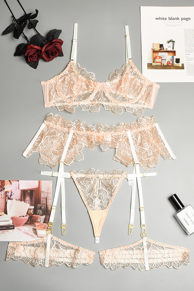 Blush Flower Lingerie Set