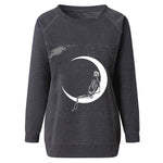 Graphic Printed Crew Neck Sweatshirt